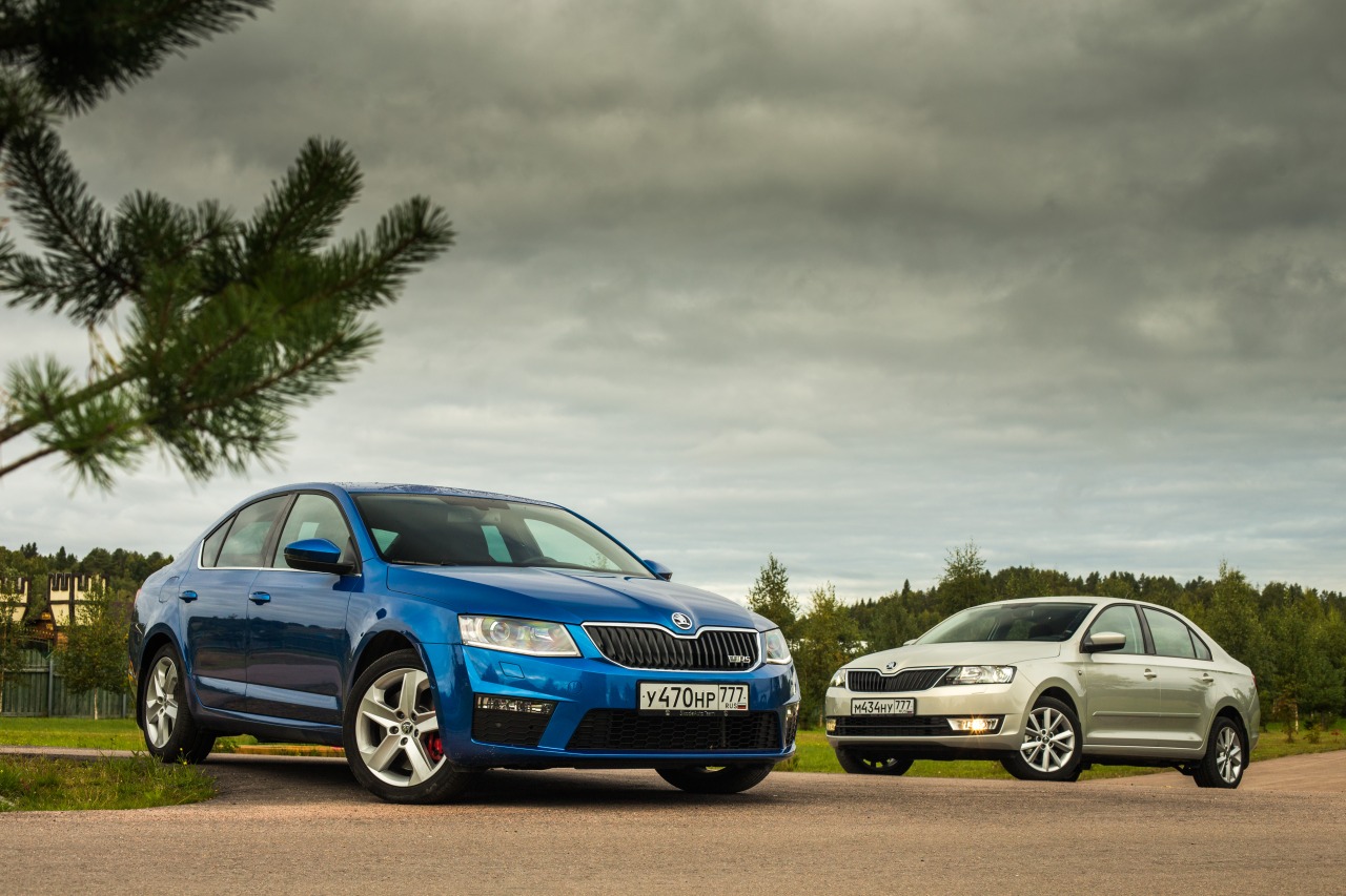 Тест-драйв Skoda Rapid HE и Octavia RS: два бойца!